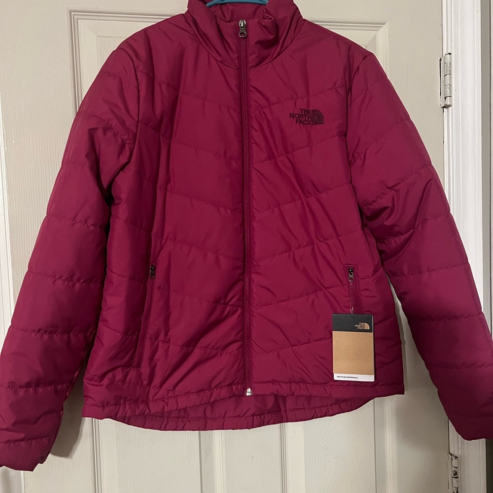 The North Face Magenta Puffer Jacket